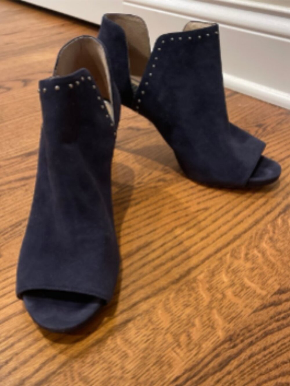 WHBM Navy Studded Shootie – Size 9